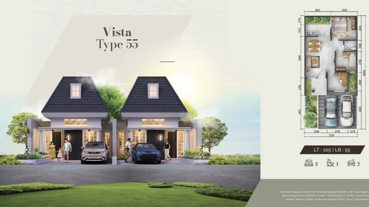 rumah 1 lantai bukit cimanggu city